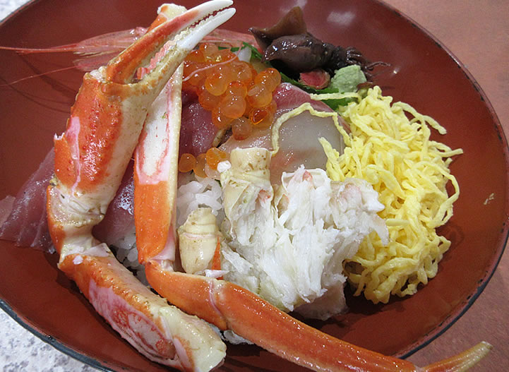 紅ズワイガニ丼