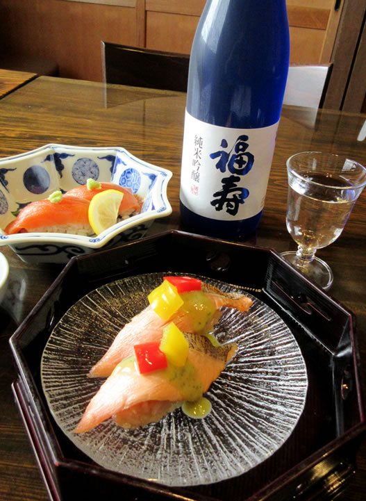 サーモンの握り寿司