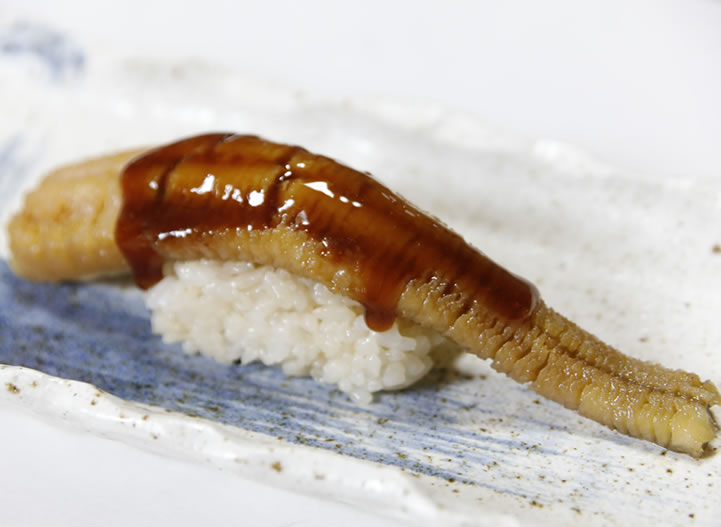 煮穴子の握り寿司