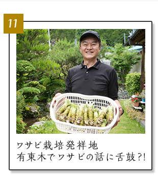 (11)ワサビ栽培発祥地・有東木でワサビの話に舌鼓?!