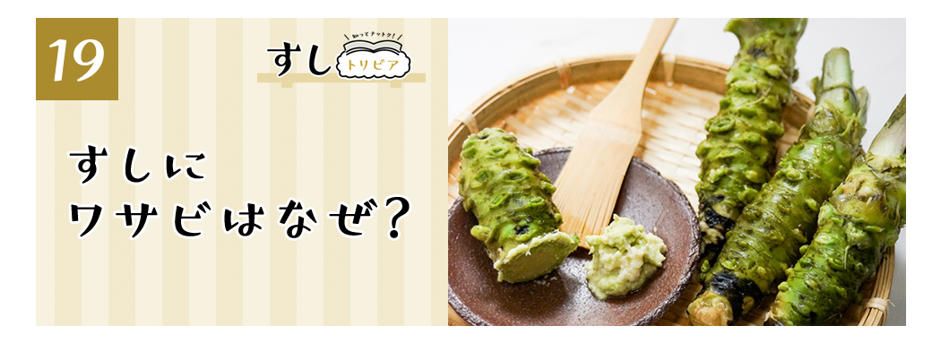 (19)すしにワサビはなぜ?