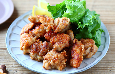 ぽん酢で味決まる鶏のから揚げ